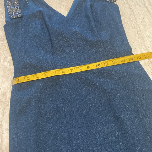 NWOT Badgley Mischka beautiful Navy w/silver sparkles,no loose stones, - Picture 7 of 13